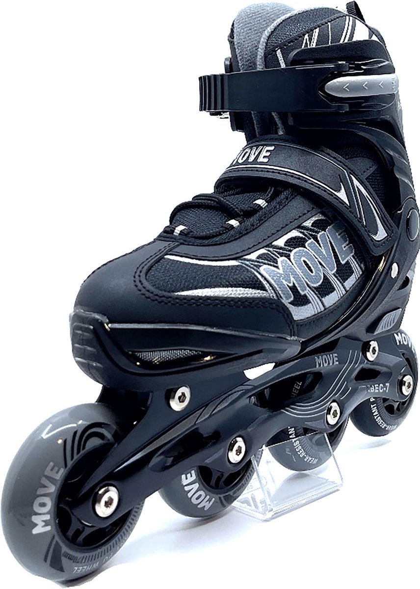 Move Fast verstelbare inlineskates / Maat 37-41 / Zwart 