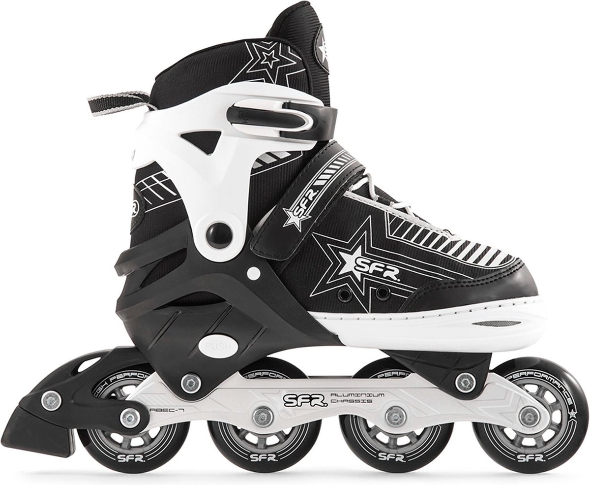 SFR Pulsar verstelbare inline skates - Maat 35.5-39.5 - zwart 